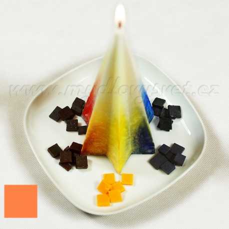 Farba na sviečky - lososová 5g