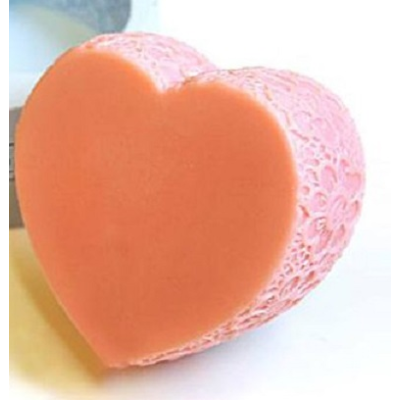 Silikónová forma na mydlo a sviečku lemované srdiečko I.
