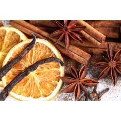 Vanilka + pomaranč + škorica - antialergický - parfumová kompozícia 10ml
