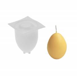 Silikónová forma na mydlo a sviečku 3D vajce 