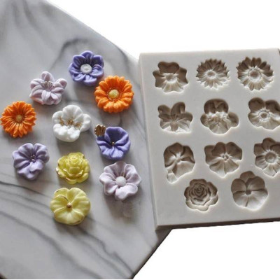 Silikónová miniformička ruže IV.