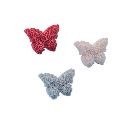 Silikónová forma na mydlo kvety s motýľom