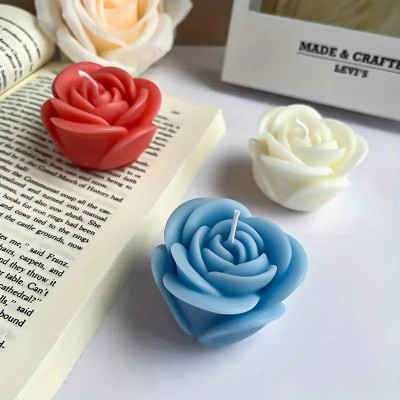 Silikónová forma na mydlo a sviečku 3D ruža XXIII.