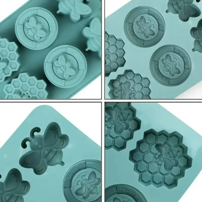 Silikónová forma na mydlo včelí mix - 6ks