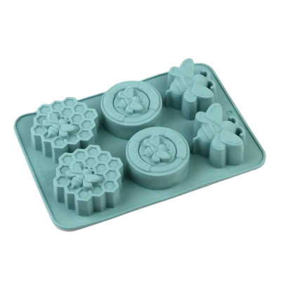 Silikónová forma na mydlo včelí mix - 6ks