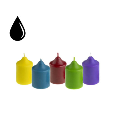 Tekutá farba na sviečky - čierna 10ml