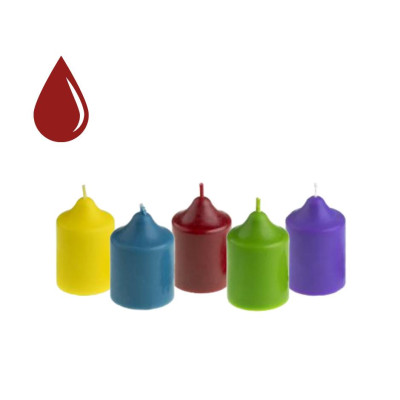 Tekutá farba na sviečky - červená 10ml