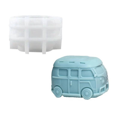 Silikónová forma na mydlo a sviečku autobus
