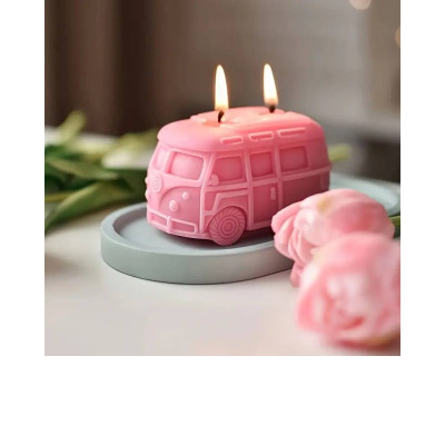 Silikónová forma na mydlo a sviečku autobus