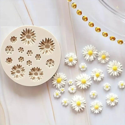 Silikónová miniformička margarétky