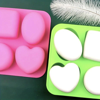 Silikónová forma na mydlo 4 v 1 V. - ZÁKLADNÉ TVARY