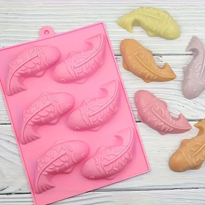 Silikónová forma na mydlo kapríkovia - 6ks