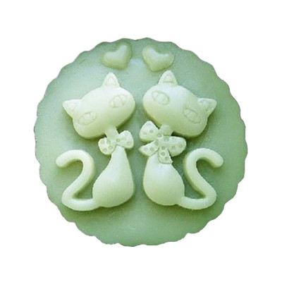 Silikónová forma na mydlo zamilované mačičky