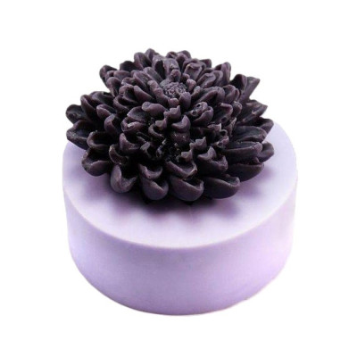 Silikónová forma na mydlo a sviečky chryzantéma