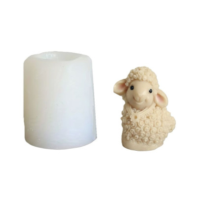 Silikónová forma na mydlo a sviečku 3D ovečka IV.