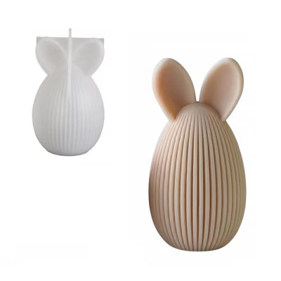 Silikónová forma na mydlo a sviečku 3D vajíčko s ušami