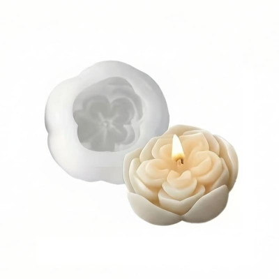 Silikónová forma na mydlo a sviečku 3D kvet XII.