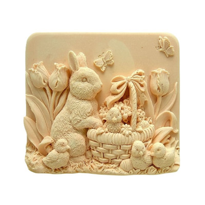 Silikónová forma na mydlo veľkonočný zajačik III.