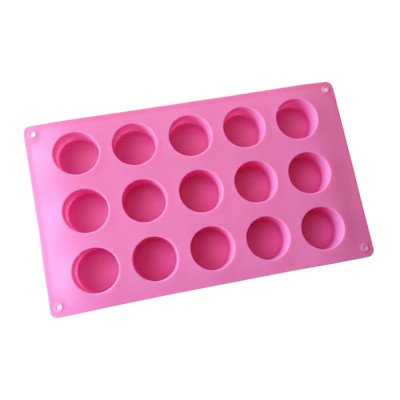 Silikónová forma na mydlo kruhy - 15ks