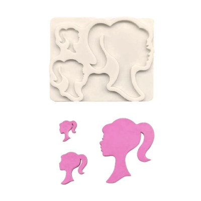 Silikónová miniformička profil dievčaťa