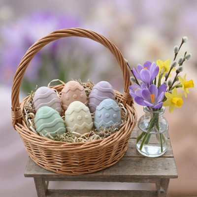 Silikónová forma na mydlo Veľká noc II. - 6ks