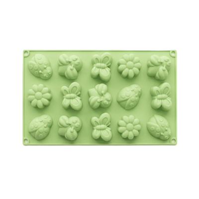 Silikónová forma na mydlo chrobáčikovia - 15ks