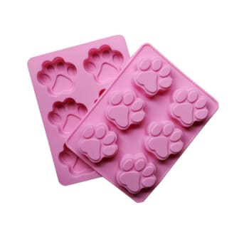 Silikónová forma na mydlo psie labky - 6ks